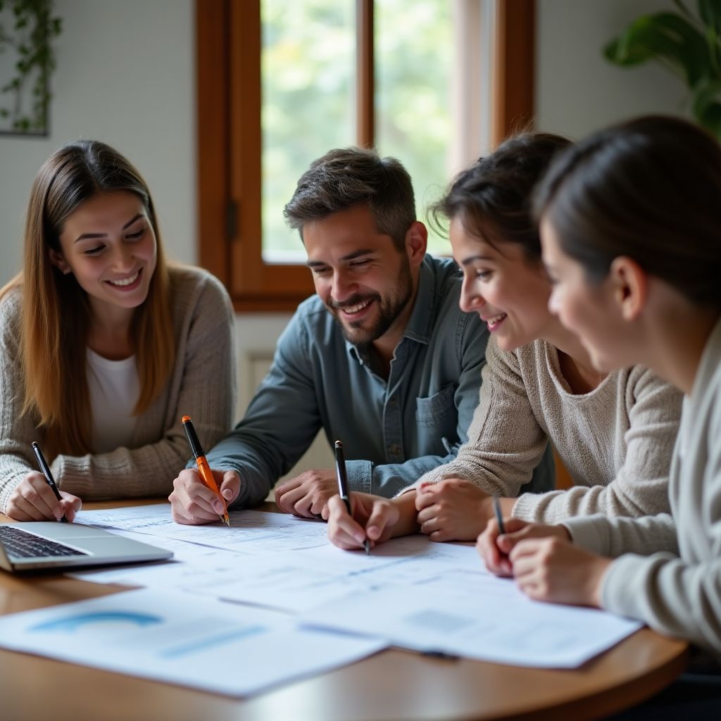 Familia que mejoró sus finanzas